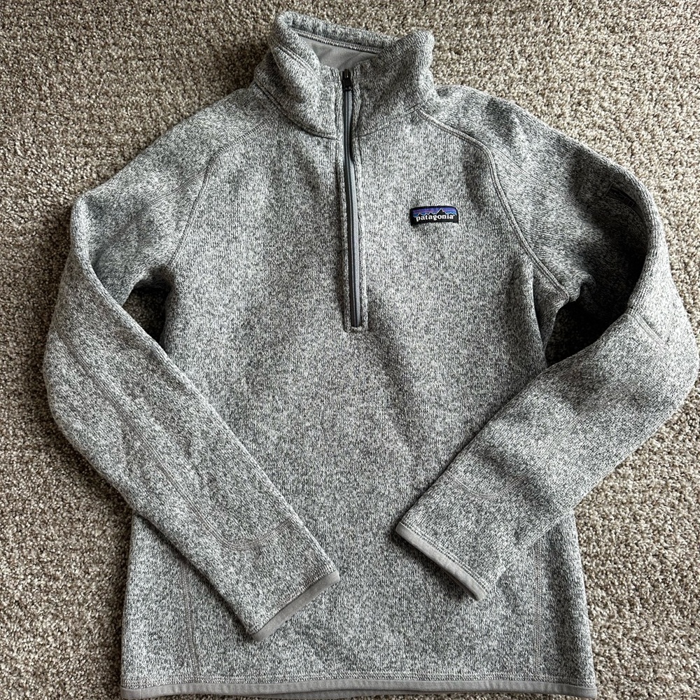 Patagonia Heathered Gray Fleece Pullover